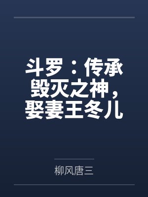 斗罗:传承毁灭之神,娶妻王冬儿封面