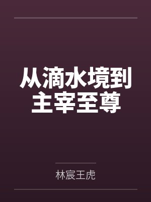 从滴水境到主宰至尊封面